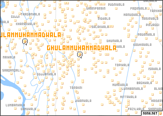 map of Ghulām Muhammadwāla