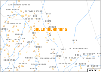 map of Ghulām Muhammad