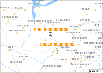 map of Ghulām Muhammad