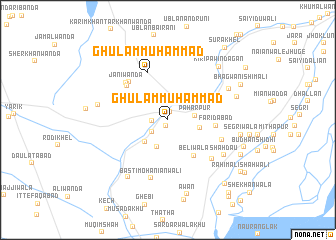 map of Ghulām Muhammad