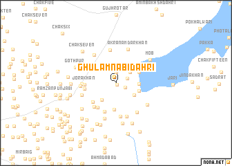 map of Ghulām Nābi Dāhri