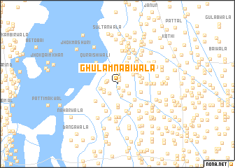 map of Ghulām Nabīwāla