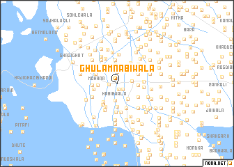 map of Ghulām Nabiwāla