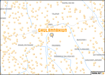 map of Ghulām Nāhiūn