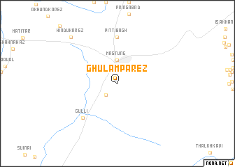 map of Ghulām Parez