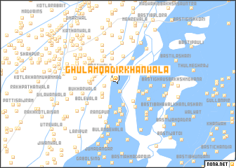 map of Ghulām Qādir Khānwāla