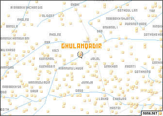 map of Ghulām Qādir