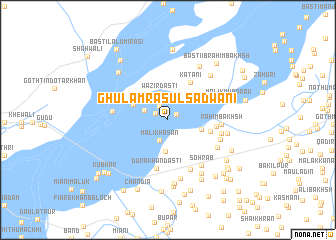 map of Ghulām Rasūl Sadwāni