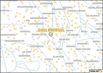 map of Ghulām Rasūl