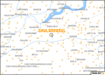 map of Ghulām Rasūl