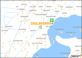 map of Ghulām Sāria