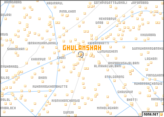 map of Ghulām Shāh