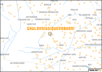 map of Ghulām Sīddique Rabwāni