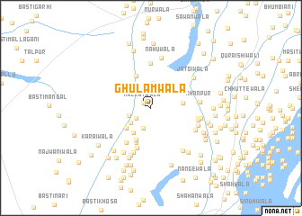 map of Ghulāmwāla