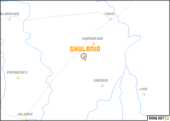 map of Ghulānia