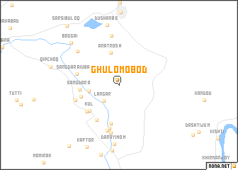 map of Ghulomobod