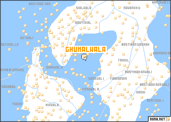 map of Ghumalwāla