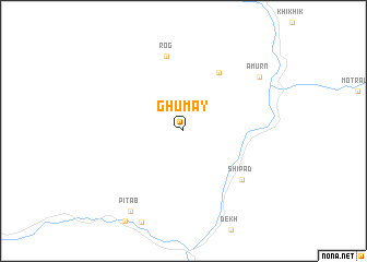 map of Ghūmay