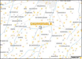 map of Ghummanwāla