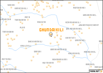 map of Ghundai Kili