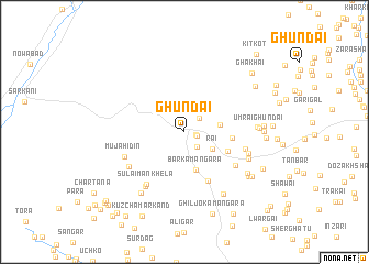 map of Ghundai