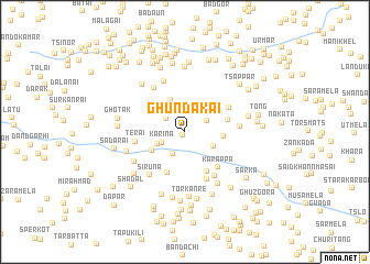 map of Ghūndakai