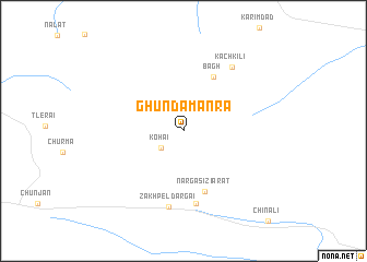 map of Ghūnda Mānra