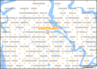 map of Ghuniājāni