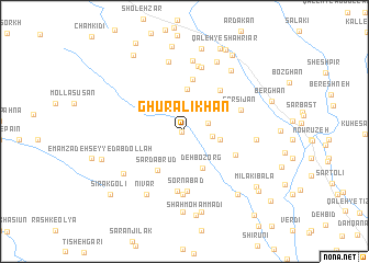 map of Ghūr ‘Alī Khān