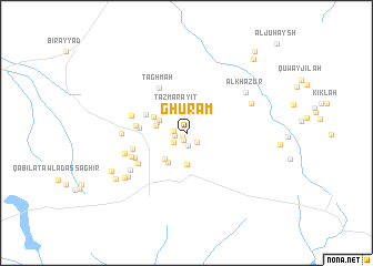 map of Ghurām