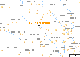 map of Ghūr-e ‘Alīkhān