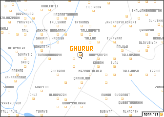 map of Ghurūr