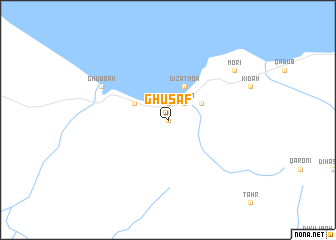 map of Ghusaf
