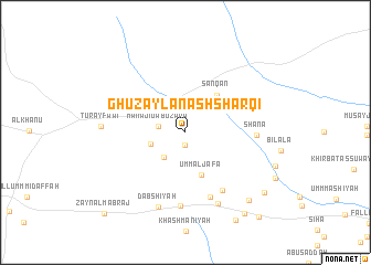 map of Ghuzaylān ash Sharqī