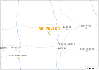 map of Ghuzaylān