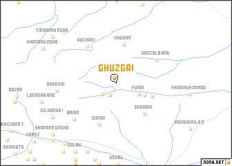 map of Ghuzgai