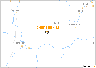 map of Ghwazhe Kili