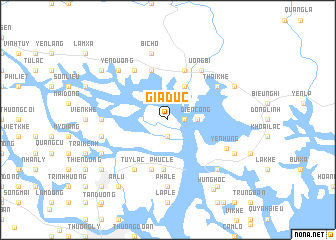 map of Giã Ðức