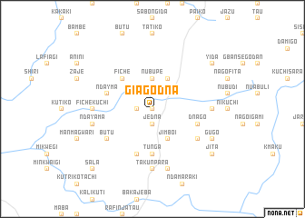 map of Giagodna