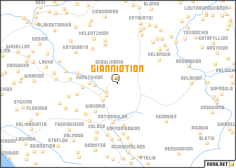 map of Gianniótion