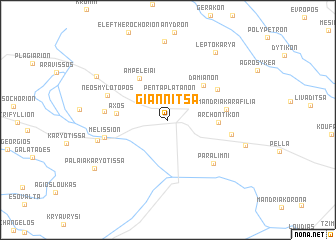 map of Giannitsá