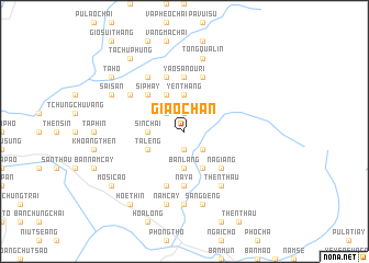 map of Giao Chản