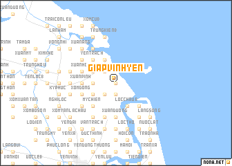 map of Giáp Vinh Yên