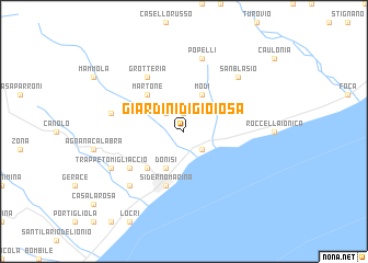 map of Giardini di Gioiosa