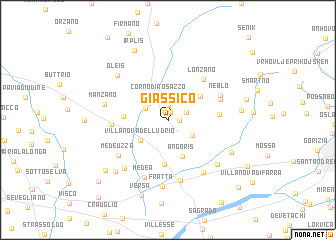 map of Giássico