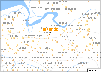 map of Gibanak