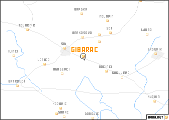 map of Gibarac