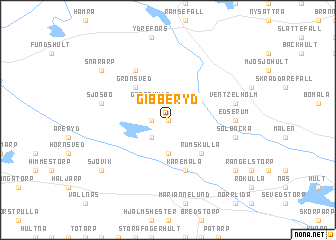 map of Gibberyd