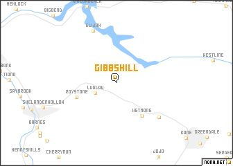 map of Gibbs Hill