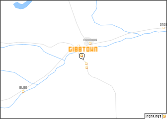 map of Gibbtown